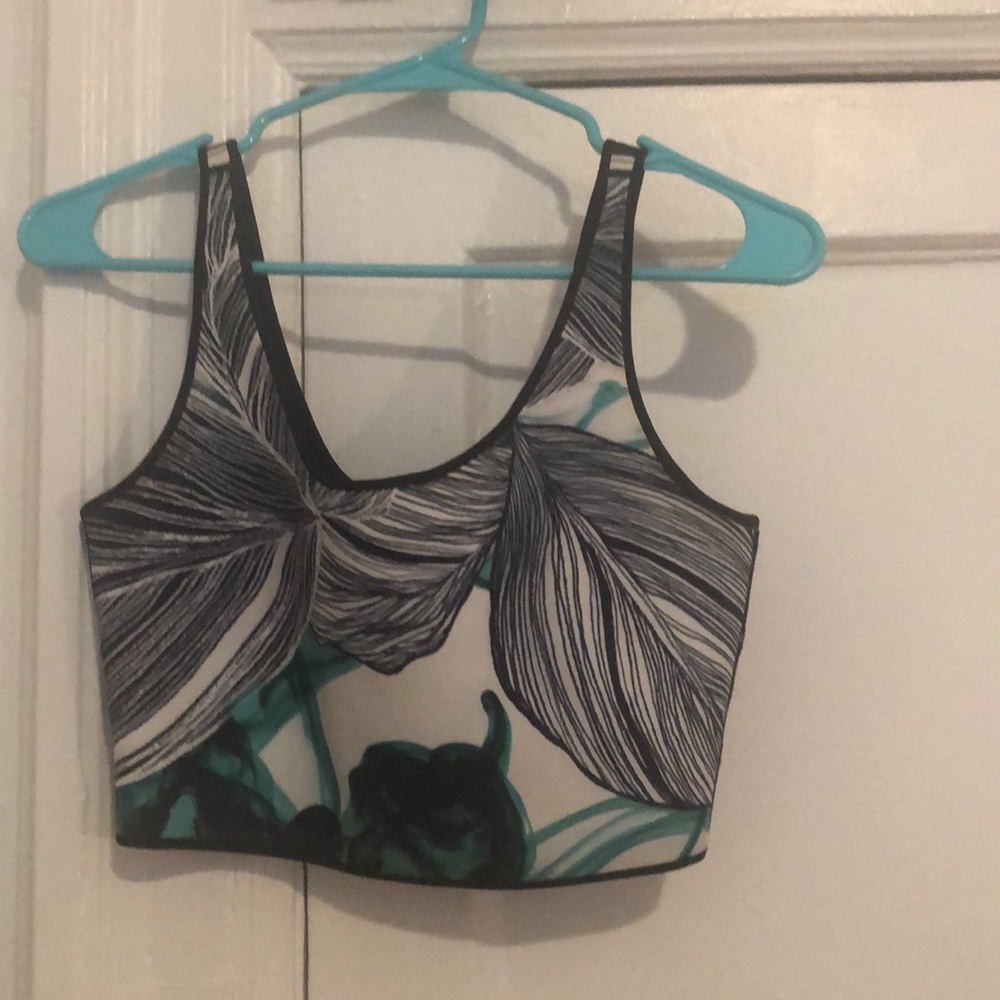 Clover Canyon Cropped Multi Patterned Top